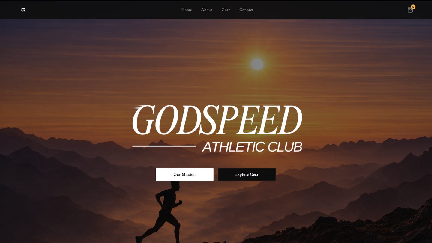 Godspeed Athletic Club website